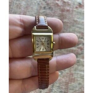 Kenneth Cole KC2374 Ladies  Golden Case Brown Leather Strap  Watch